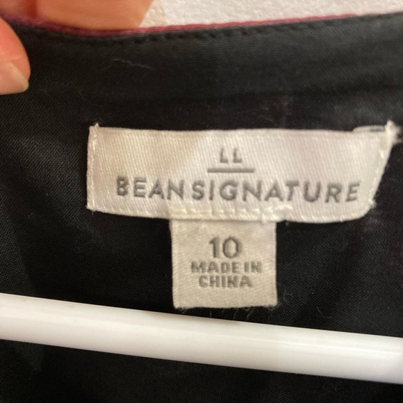 L. L. Bean Signature Maroon Paisley Dress. Size 10 - Picture 2 of 8